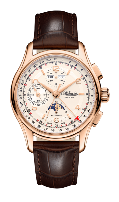Worldmaster Automatique Chronographe Phase de Lune Or Rose | Édition Limitée
