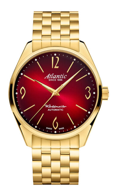 Worldmaster Art Deco Automatic | Yellow Gold PVD Red