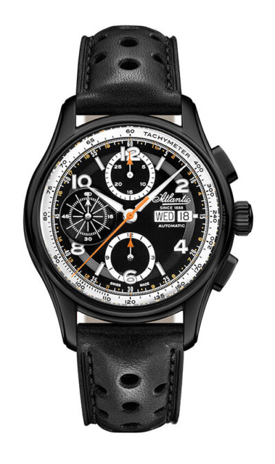 Atlantic Worldmaster Prestige Valjoux Black PVD Chronograph