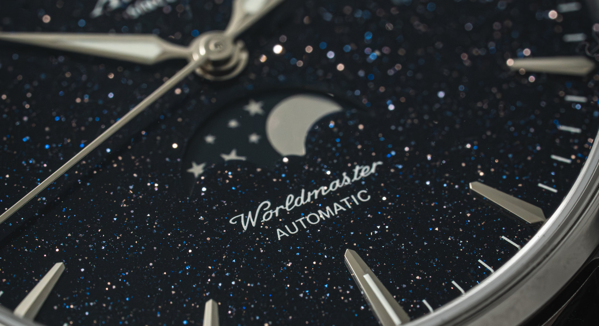 Atlantic Watches Night Sky Automatic Moonphase Collection with Aventurine Stone Dial