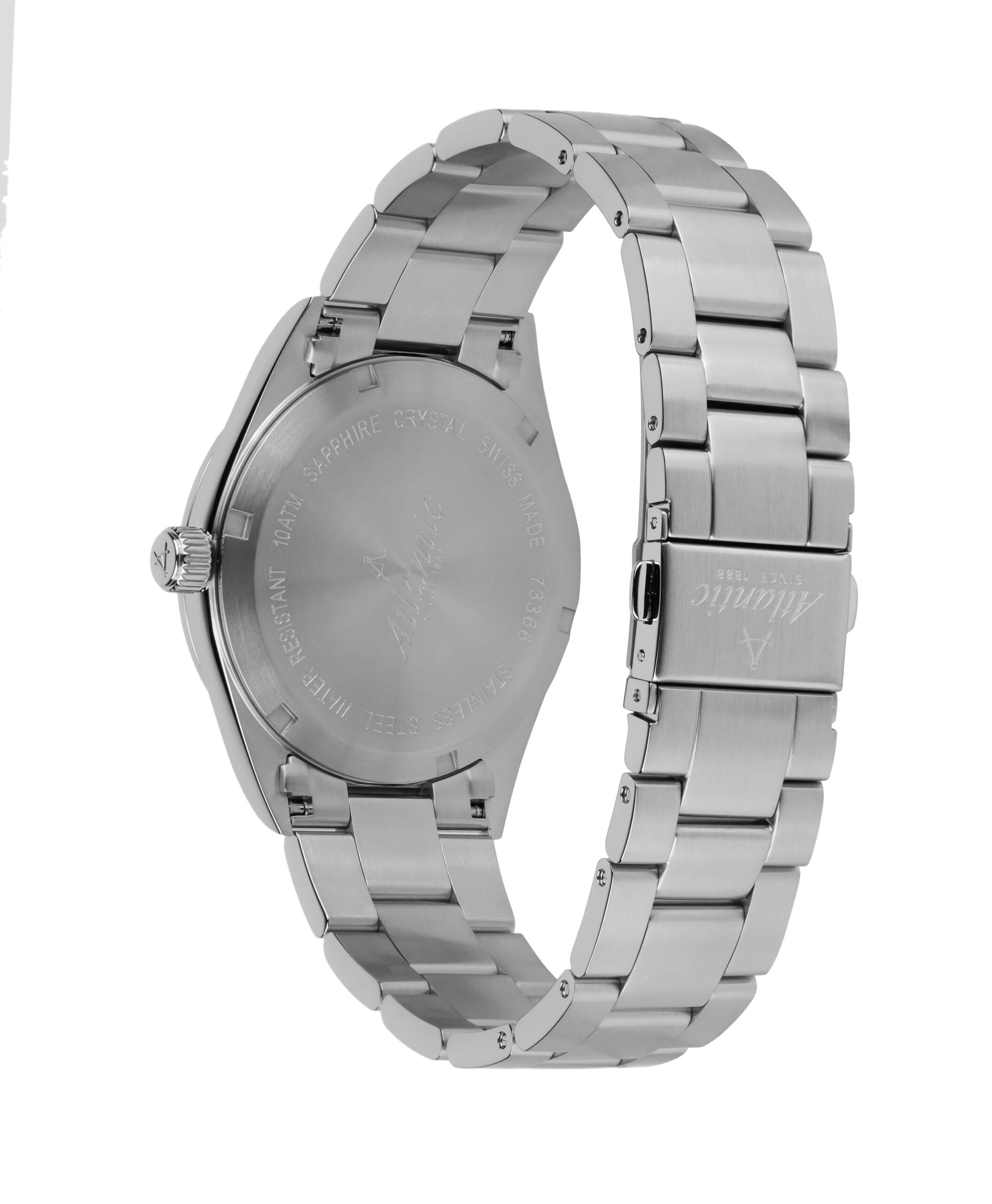 Atlantic Watches Seacloud | Green Dial on Metal Bracelet
