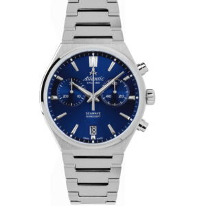 Seawave Chrono | Blaues Zifferblatt auf Metallarmband
