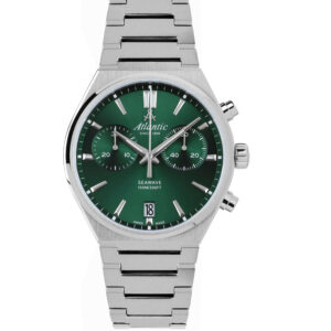 Seawave Chrono | Grünes Zifferblatt am Metallarmband