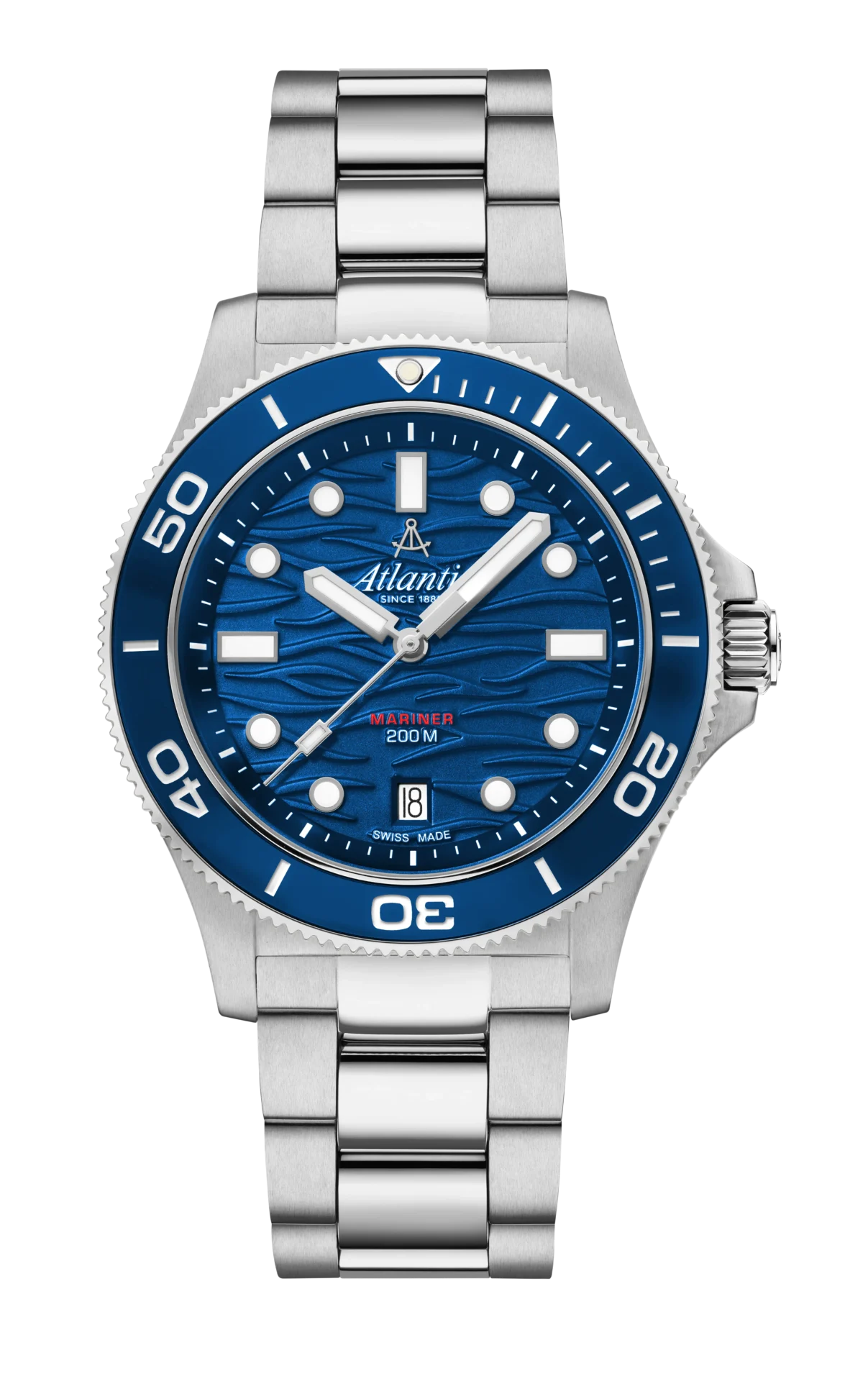 Atlantic Mariner Quartz Wave blue watch