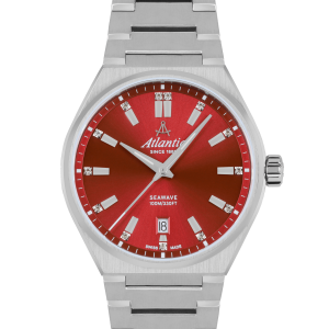 Seawave 35mm Deep Red | Rotes Zifferblatt