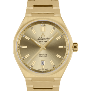 Seawave 35mm | Or jaune PVD avec cadran doré