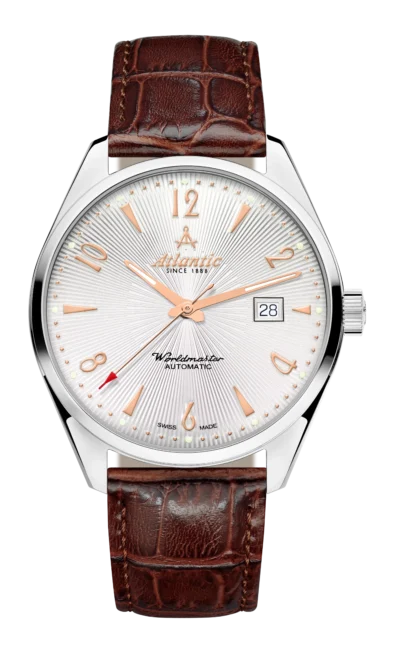 Worldmaster Art Déco Automatic | Silver with Rose Gold Accents