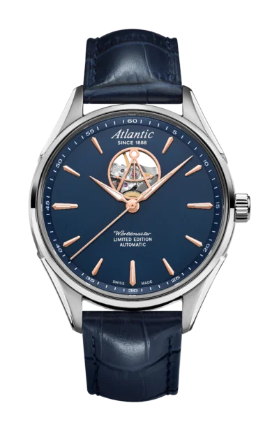 Worldmaster Open Heart Limited Edition | Blue with Rose Gold Accents