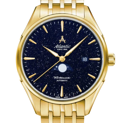 Atlantic Worldmaster Nightsky Moonphase Aventurine Stone Dial