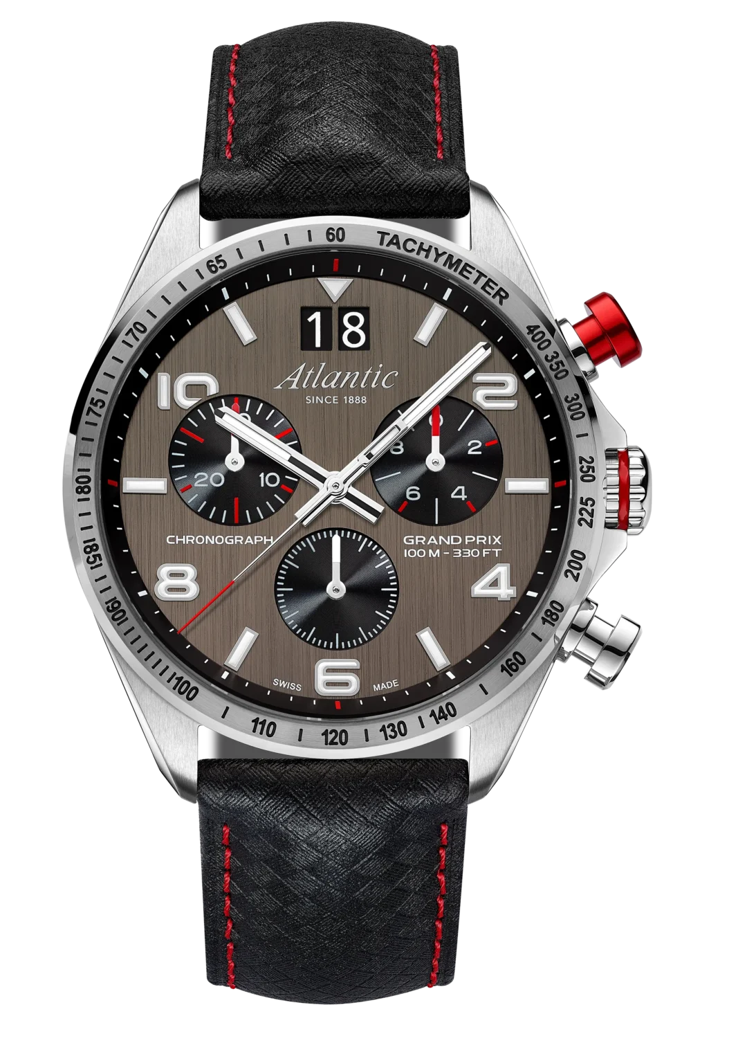 Grand Prix Quartz Chronograph | Anthracite Dial Carbon Leather