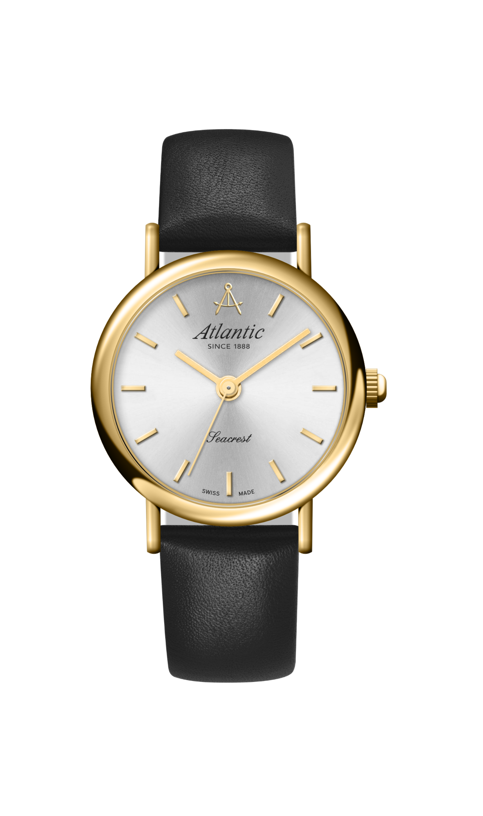 Silver / Yellow Gold PVD on Leather