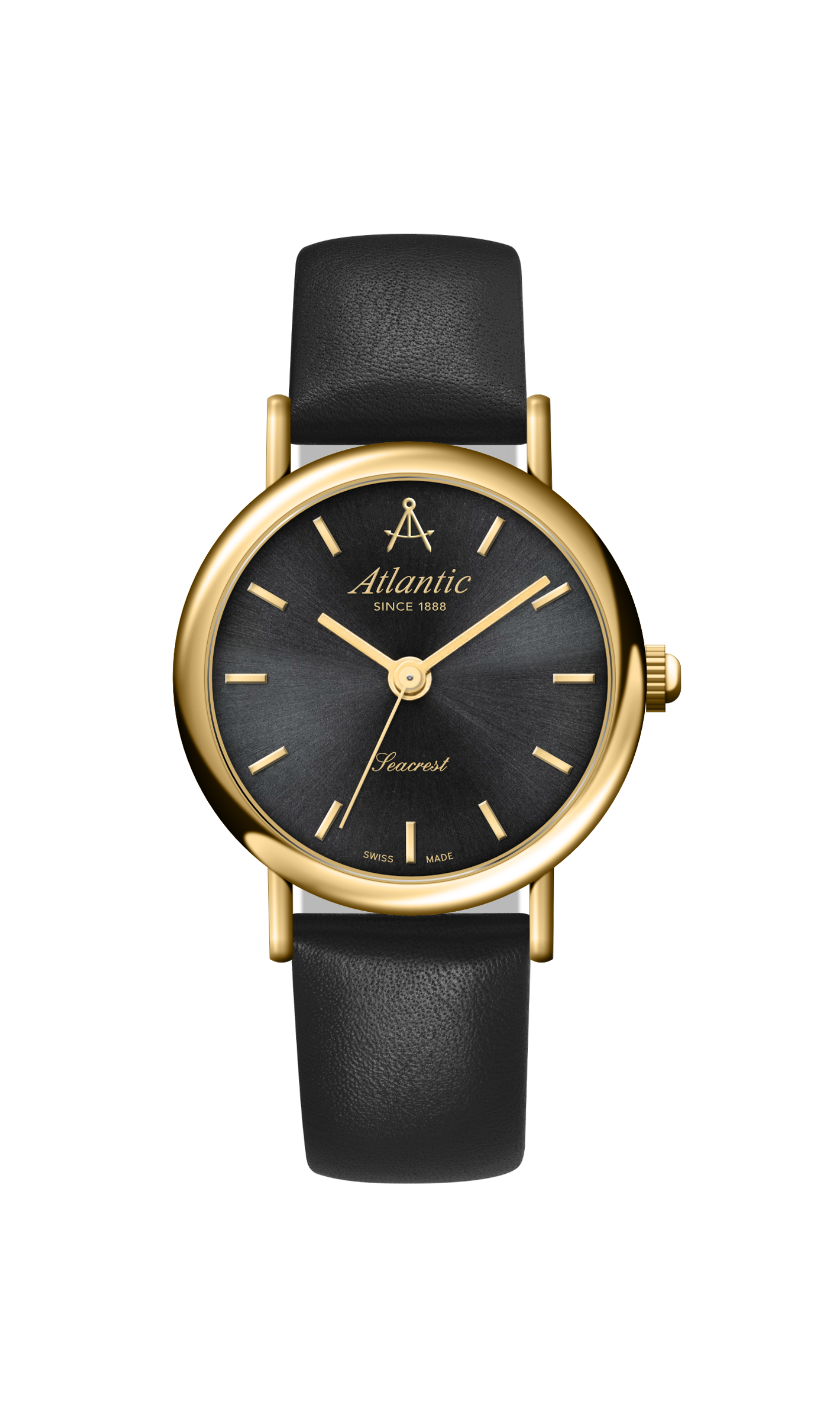 Black / Yellow Gold PVD on Leather